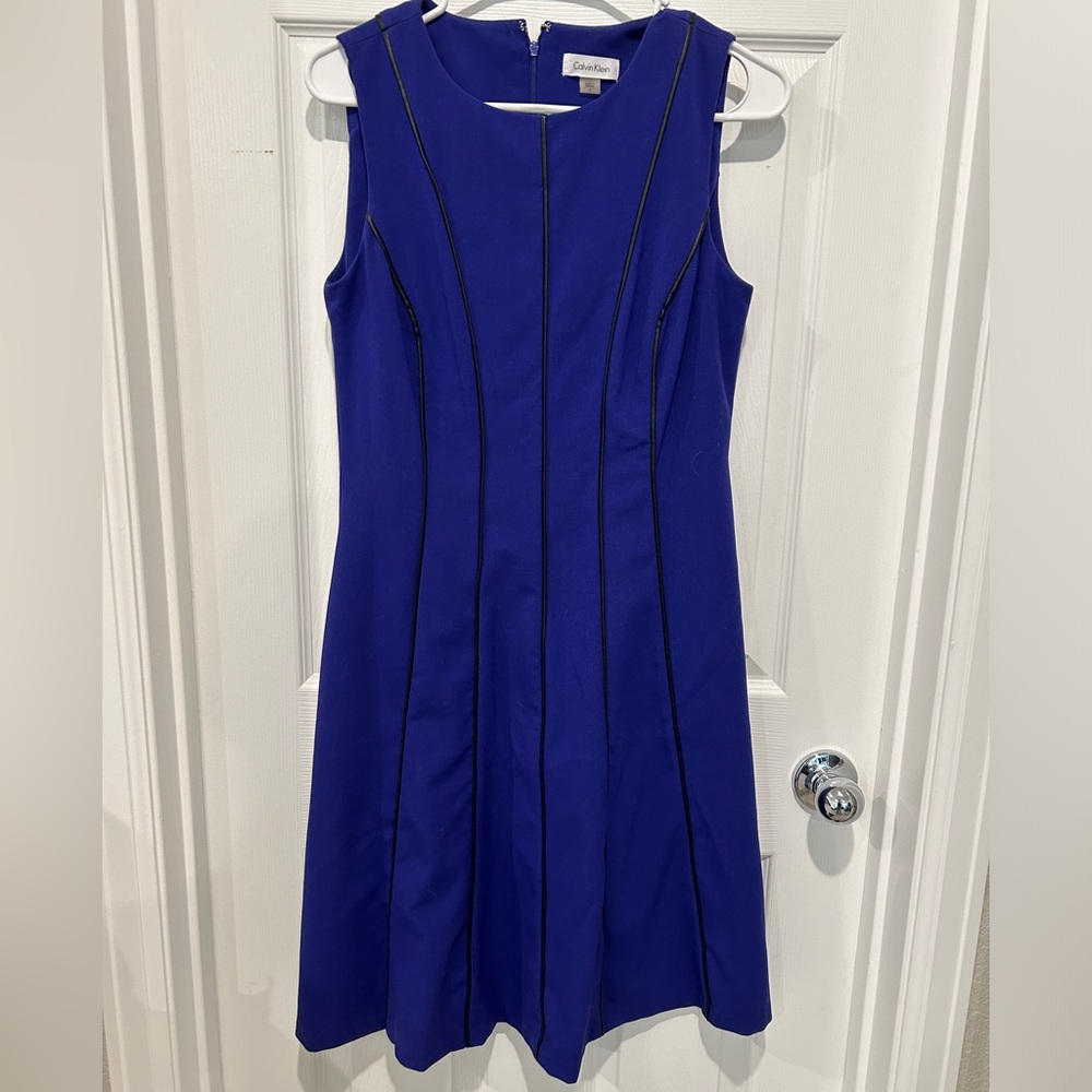 EUC Calvin Klein Blue Dress - Size 6